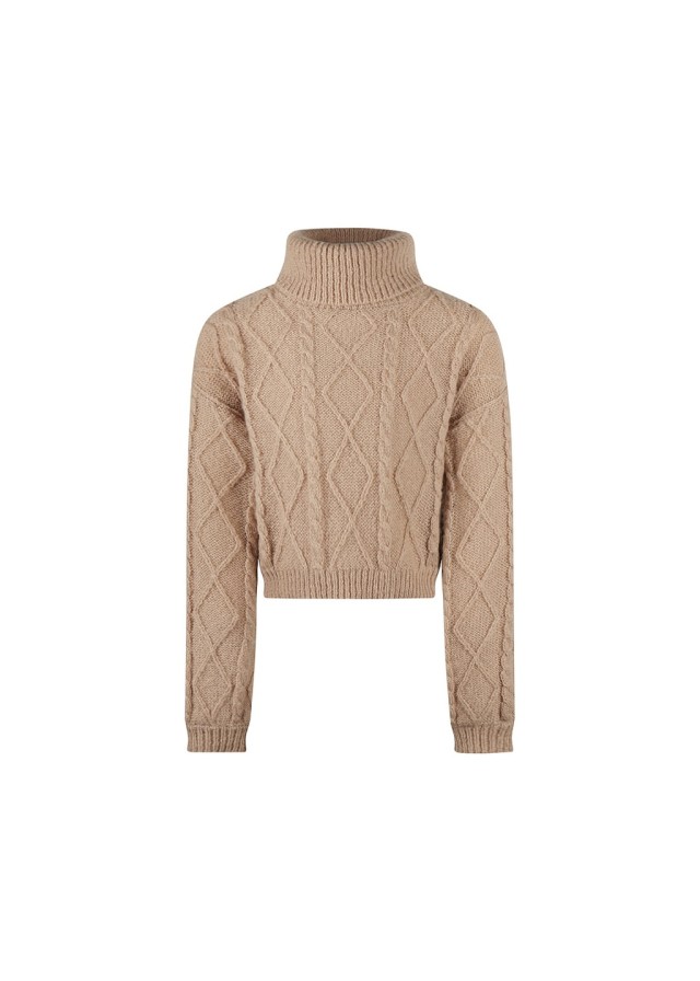 Παιδικό πουλόβερ ζιβάγκο σε μπεζ χρώμα No Way Monday