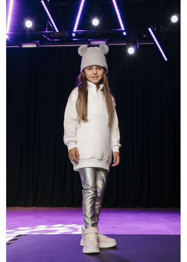 Serafino παιδικό σετ 2 τεμαχιών για κορίτσι σε λευκό χρώμα  Serafino παιδικό σετ 2 τεμαχιών για κορίτσι σε λευκό χρώμα