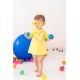 Agatha Ruiz De La Prada παιδικό φόρεμα σε κίτρινο χρώμα Agatha Ruiz De La Prada παιδικό φόρεμα σε κίτρινο χρώμα