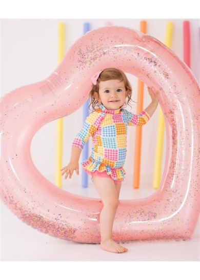 Agatha Ruiz De La Prada παιδικό ριγέ μακρυμάνικο αντηλιακό μπλουζάκι-μαγιό Agatha Ruiz De La Prada παιδικό ριγέ μακρυμάνικο αντηλιακό μπλουζάκι-μαγιό