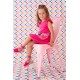 Agatha Ruiz De La Prada παιδικό φόρεμα σε φουξ χρώμα Agatha Ruiz De La Prada παιδικό φόρεμα σε φουξ χρώμα