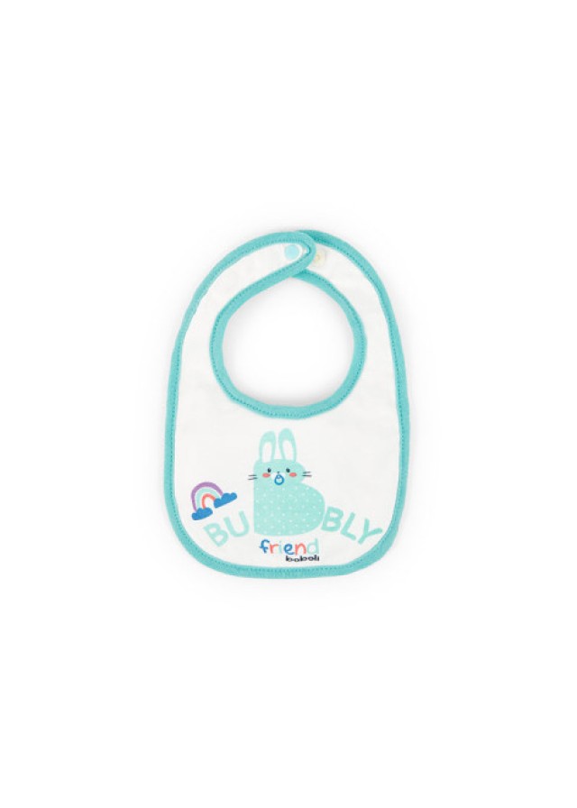 Boboli βρεφικές σαλιάρες 4 τεμαχίων σε λευκό χρώμα 