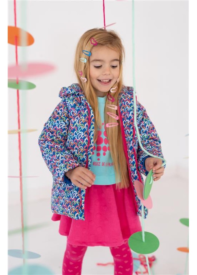 Agatha Ruiz De La Prada παιδικό σετ 3 τεμαχίων με φούστα για κορίτσι σε γαλάζιο χρώμα  Agatha Ruiz De La Prada παιδικό σετ 3 τεμαχίων με φούστα για κορίτσι σε γαλάζιο χρώμα