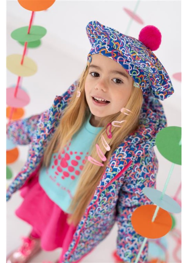 Agatha Ruiz De La Prada παιδικό σετ 3 τεμαχίων με φούστα για κορίτσι σε γαλάζιο χρώμα  Agatha Ruiz De La Prada παιδικό σετ 3 τεμαχίων με φούστα για κορίτσι σε γαλάζιο χρώμα