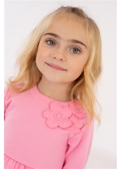 Agatha Ruiz De La Prada φόρεμα με τούλι για κορίτσι με καλσόν σε ροζ χρώμα  Agatha Ruiz De La Prada φόρεμα με τούλι για κορίτσι με καλσόν σε ροζ χρώμα