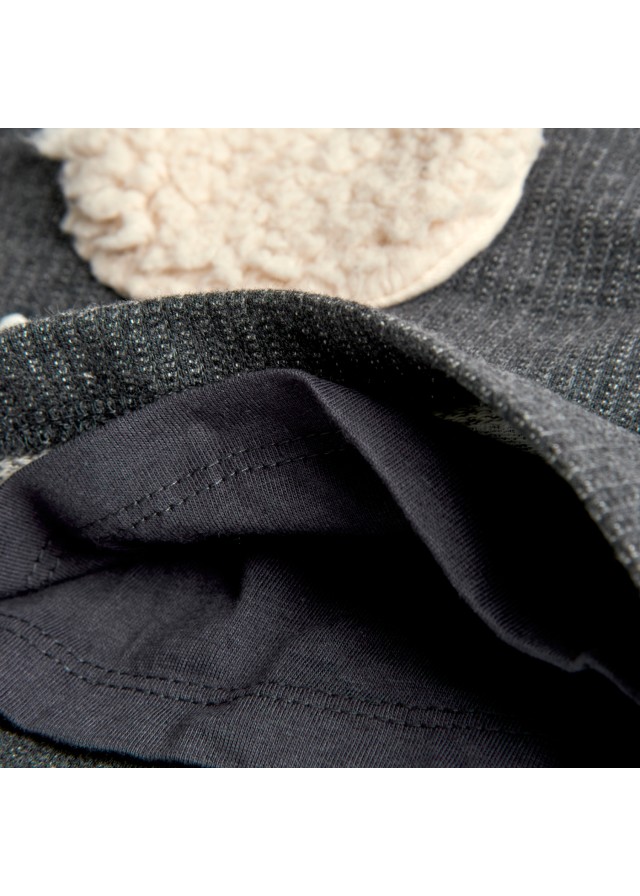 Boboli σετ βρεφικό για κορίτσι 2 τμχ σε γκρι χρώμα