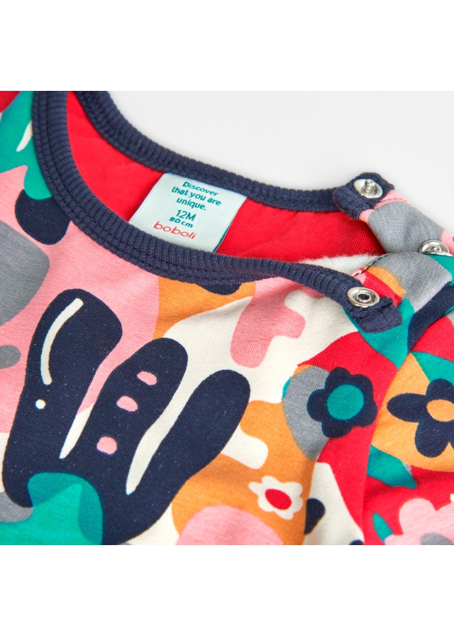 Boboli φόυτερ φόρεμα για κορίτσι πολύχρωμο