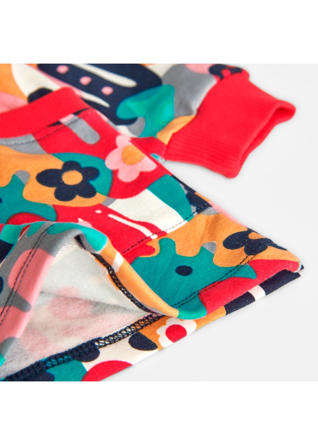 Boboli φόυτερ φόρεμα για κορίτσι πολύχρωμο