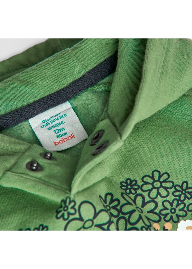Boboli φούτερ για κορίτσι σε πράσινο χρώμα 