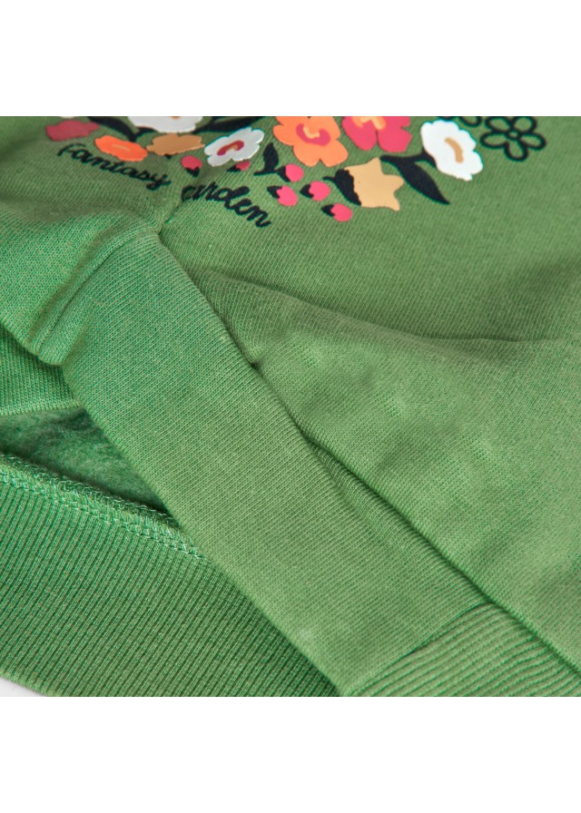 Boboli φούτερ για κορίτσι σε πράσινο χρώμα 