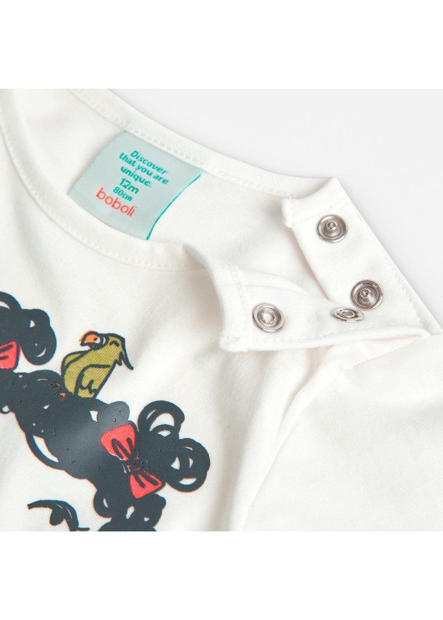 Boboli μπλούζα για κορίτσι σε εκρού χρώμα