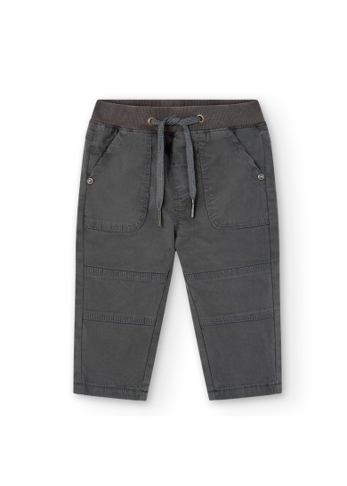 Boboli παντελόνι για αγόρι σε γκρι ανθρακί  χρώμα  Boboli παντελόνι για αγόρι σε γκρι ανθρακί  χρώμα