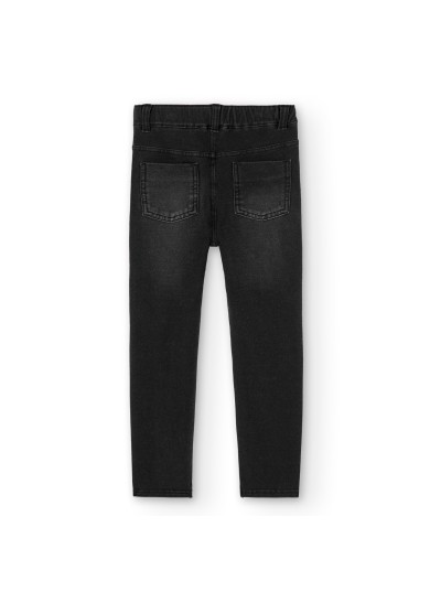 Boboli παντελόνι για κορίτσι τζιν σε μαύρο χρώμα  Boboli παντελόνι για κορίτσι τζιν σε μαύρο χρώμα