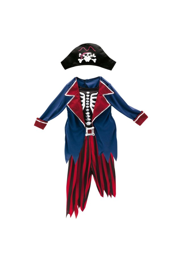 Παιδική αποκριάτικη στολή zombie pirate σε μπλε χρώμα