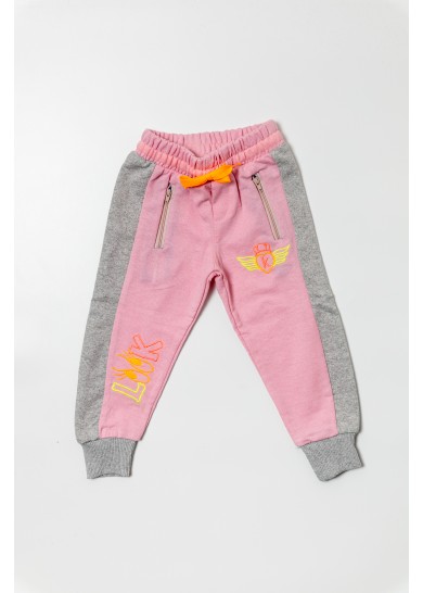Παιδικό φούτερ παντελόνι σε ρόζ χρώμα