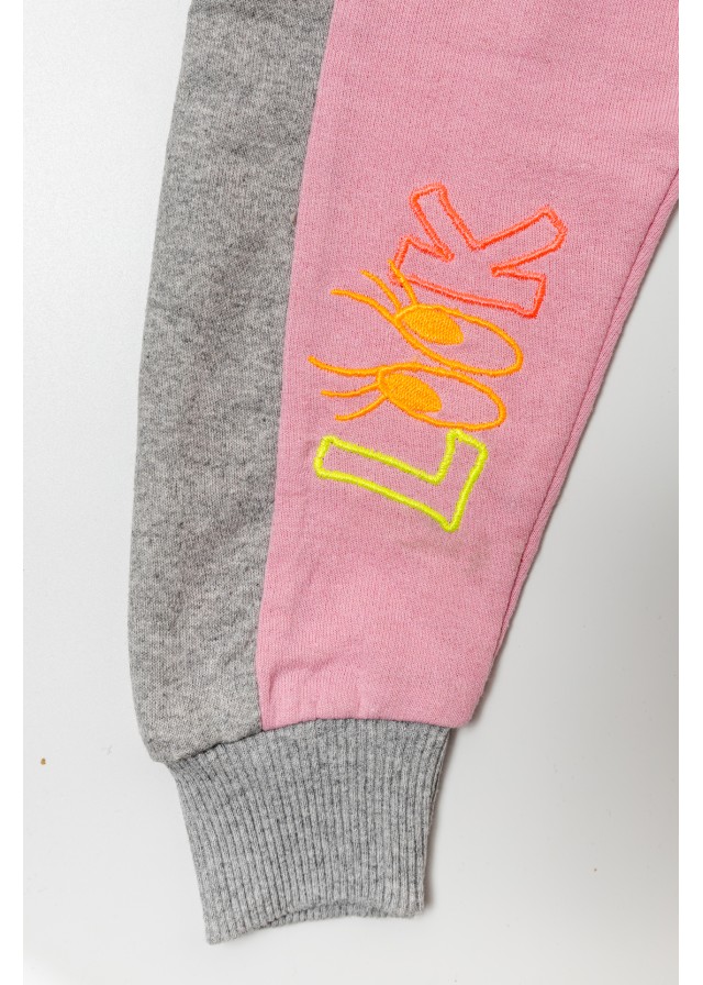 Παιδικό φούτερ παντελόνι σε ρόζ χρώμα