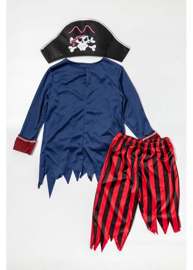 Παιδική αποκριάτικη στολή zombie pirate σε μπλε χρώμα