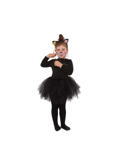 Παιδική αποκριάτικη στολή wild cat σε μαύρο χρώμα