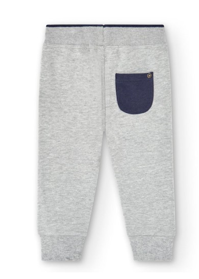 Boboli παντελόνι φόρμας για αγόρι σε γκρι χρώμα 