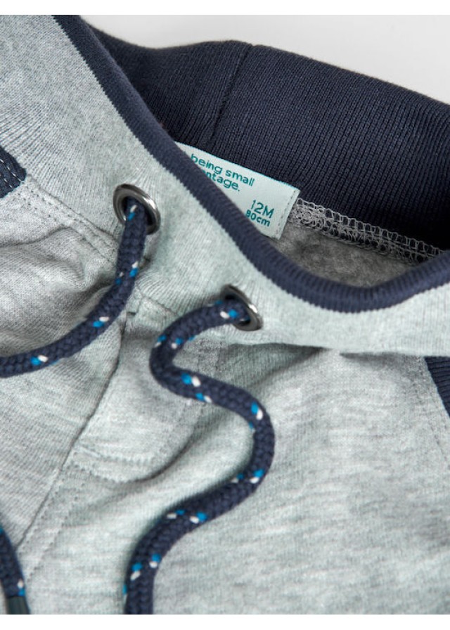 Boboli παντελόνι φόρμας για αγόρι σε γκρι χρώμα 