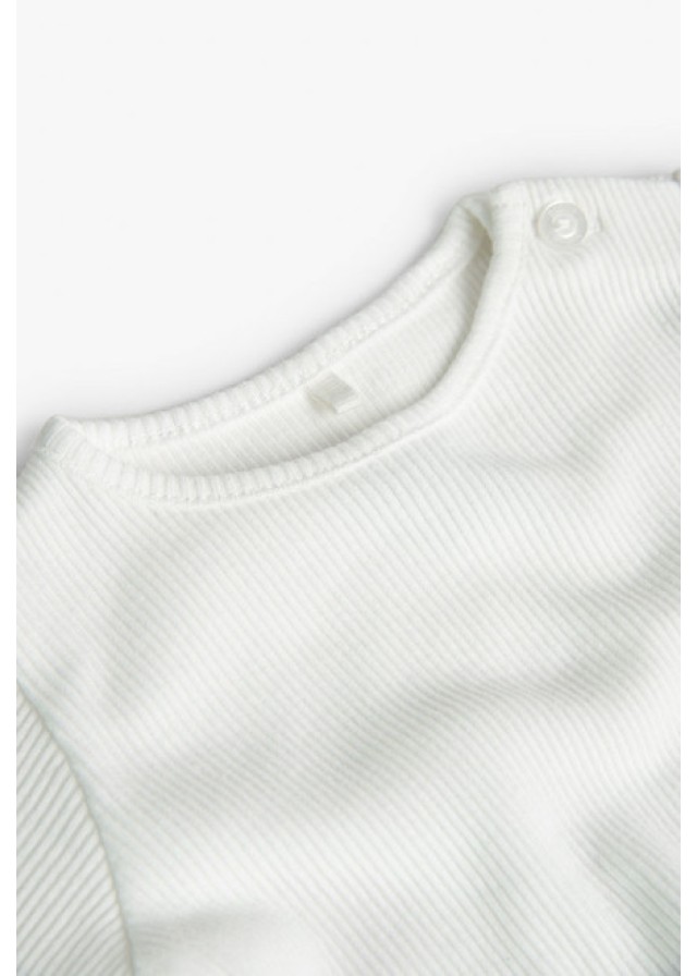 Boboli βρεφική μπλούζα σε λευκό χρώμα 