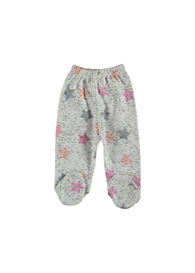 Βρεφικό παντελονάκι αστεράκια με πατουσάκια