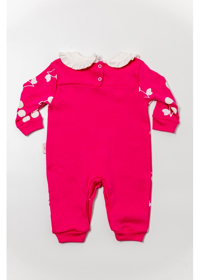 Βαμβακερό ολόσωμο φορμάκι με κερασάκια