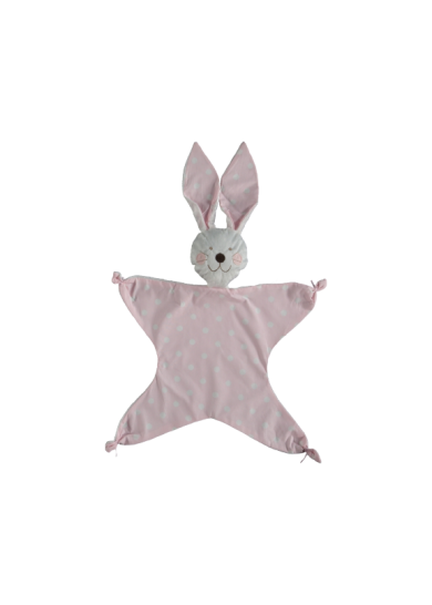 Μεγάλο πανάκι αγκαλίτσας με κουνελάκι σε ρόζ χρώμα Μεγάλο πανάκι αγκαλίτσας με κουνελάκι σε ρόζ χρώμα