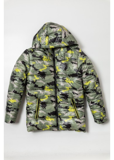 Παιδικό military μπουφάν με εσωτερική fleece επένδυση Παιδικό military μπουφάν με εσωτερική fleece επένδυση