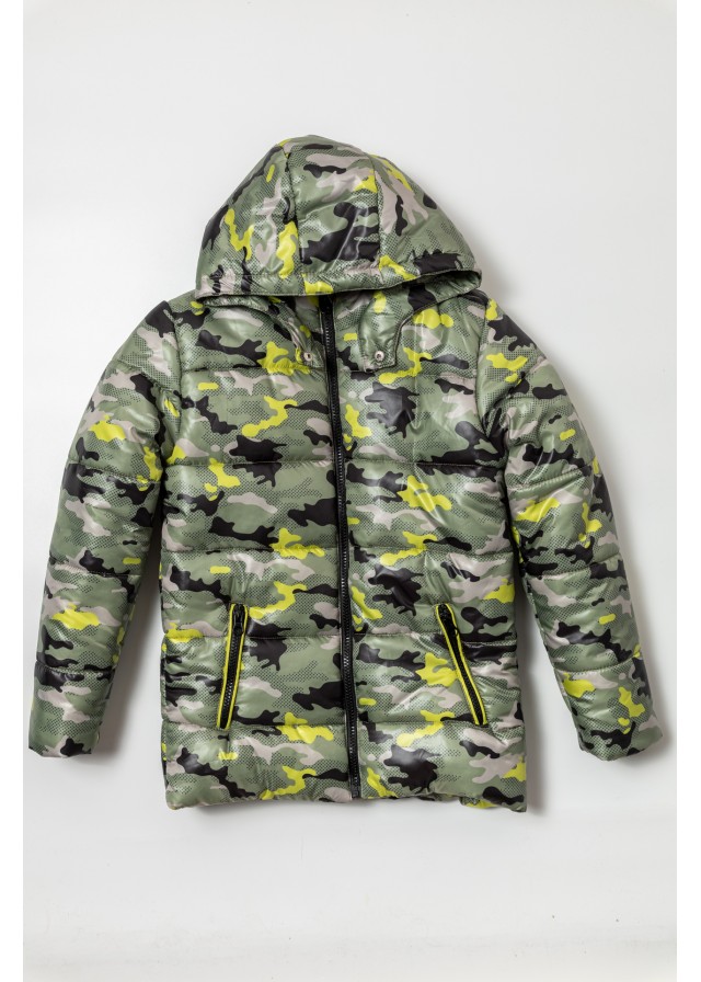 Παιδικό military μπουφάν με εσωτερική fleece επένδυση