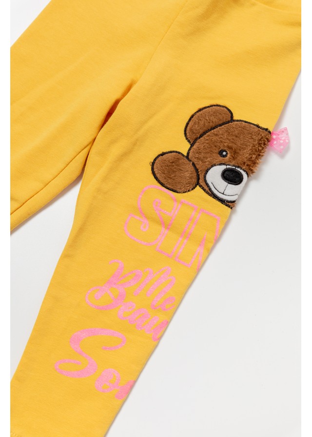 Παιδικό κολάν my little bear σε κίτρινο χρώμα